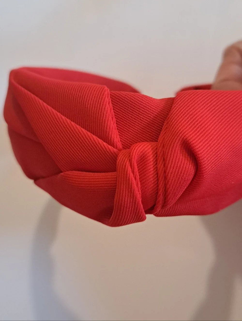 Hand Made Red Wide Knot Headband